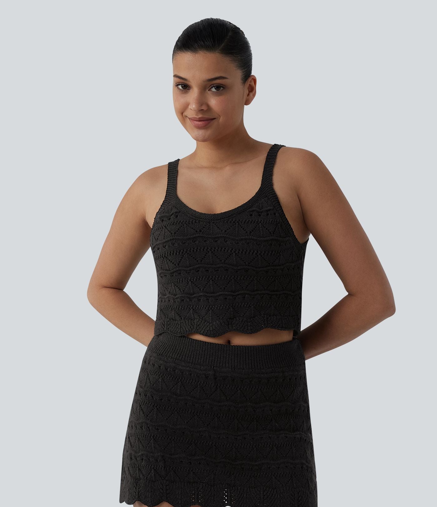 Gilet court col rond