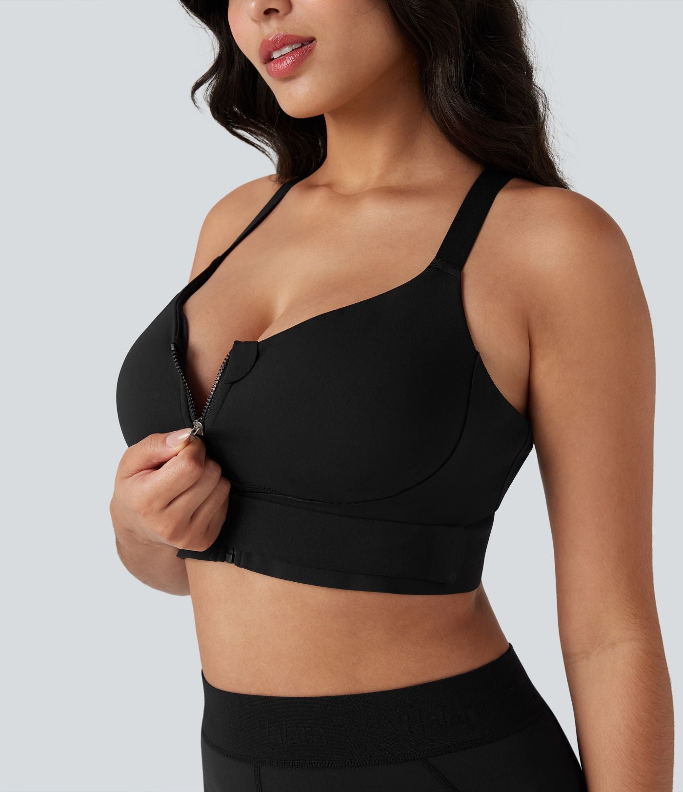 Brassière de sport SpeedWave™ maintien moyen push-up fermeture éclair boucle ajustable séchage rapide running bonnets E-G