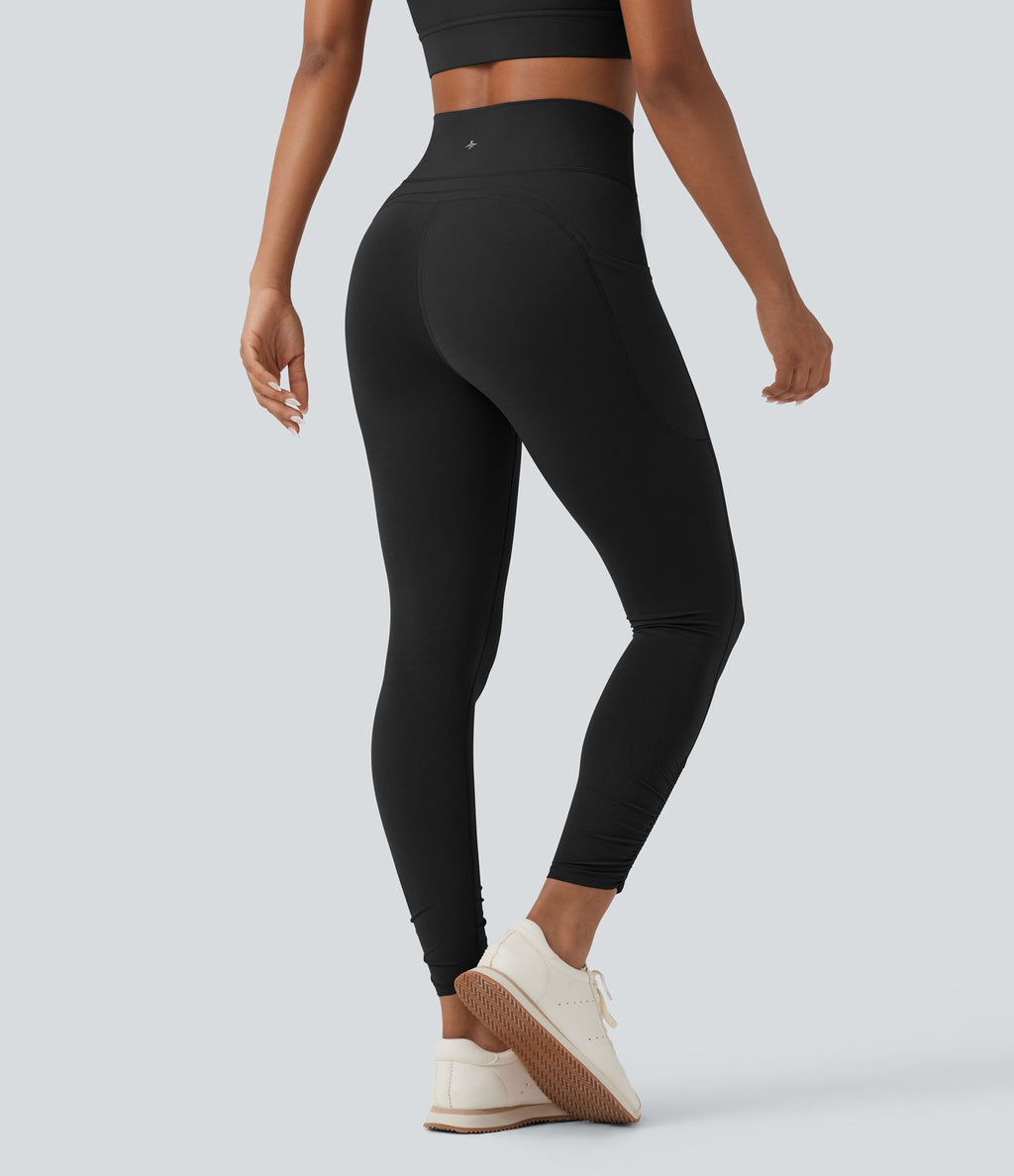 Legging de yoga gainant taille haute avec cordon de serrage et poches Halara UltraSculpt™