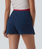 Halara Flex™ Skort micro-court en denim taille mi-haute