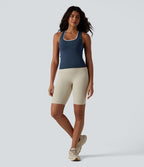 Débardeur de yoga OneForm Seamless Flow, col U, brassière intégrée, color block