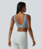 Brassière de sport Halara UltraSculpt™ maintien moyen dos nu avec boucle ajustable et brassière intégrée