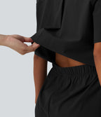 Combinaison courte de travail à manches courtes avec poches - Édition Easy Peasy