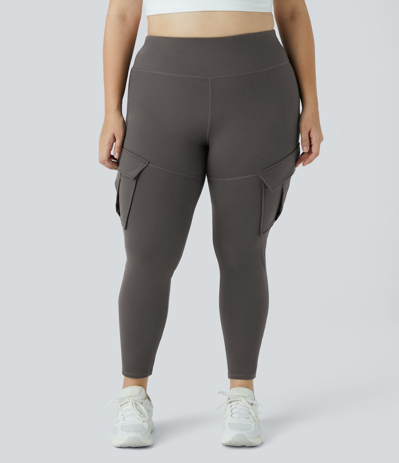 Legging yoga grande taille ajusté cargo 7/8 taille haute DayStretch avec poches