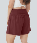 Short tailleur 2-en-1 Cool Touch yoga taille très haute Softlyzero™ Airy grande taille 17,5 cm avec poches