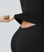 Softlyzero™ Airy Robe de yoga dos nu avec torsade effet fraîcheur et short intégré - Version Easy Peasy