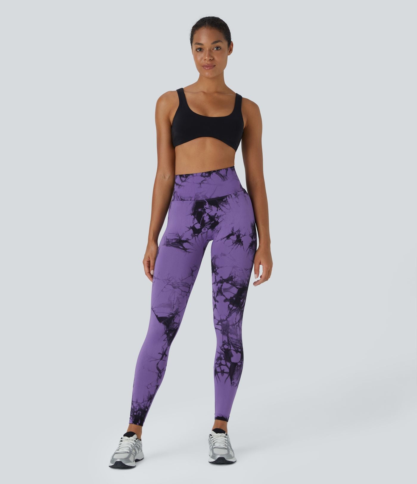 Legging yoga taille haute tie-dye sans couture OneForm Seamless Flow