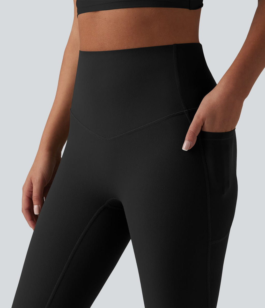 Halara Ultrasculpt™ Jogging yoga bouffant taille haute ventre plat avec poches