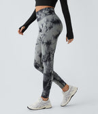 Legging yoga taille haute tie-dye sans couture OneForm Seamless Flow