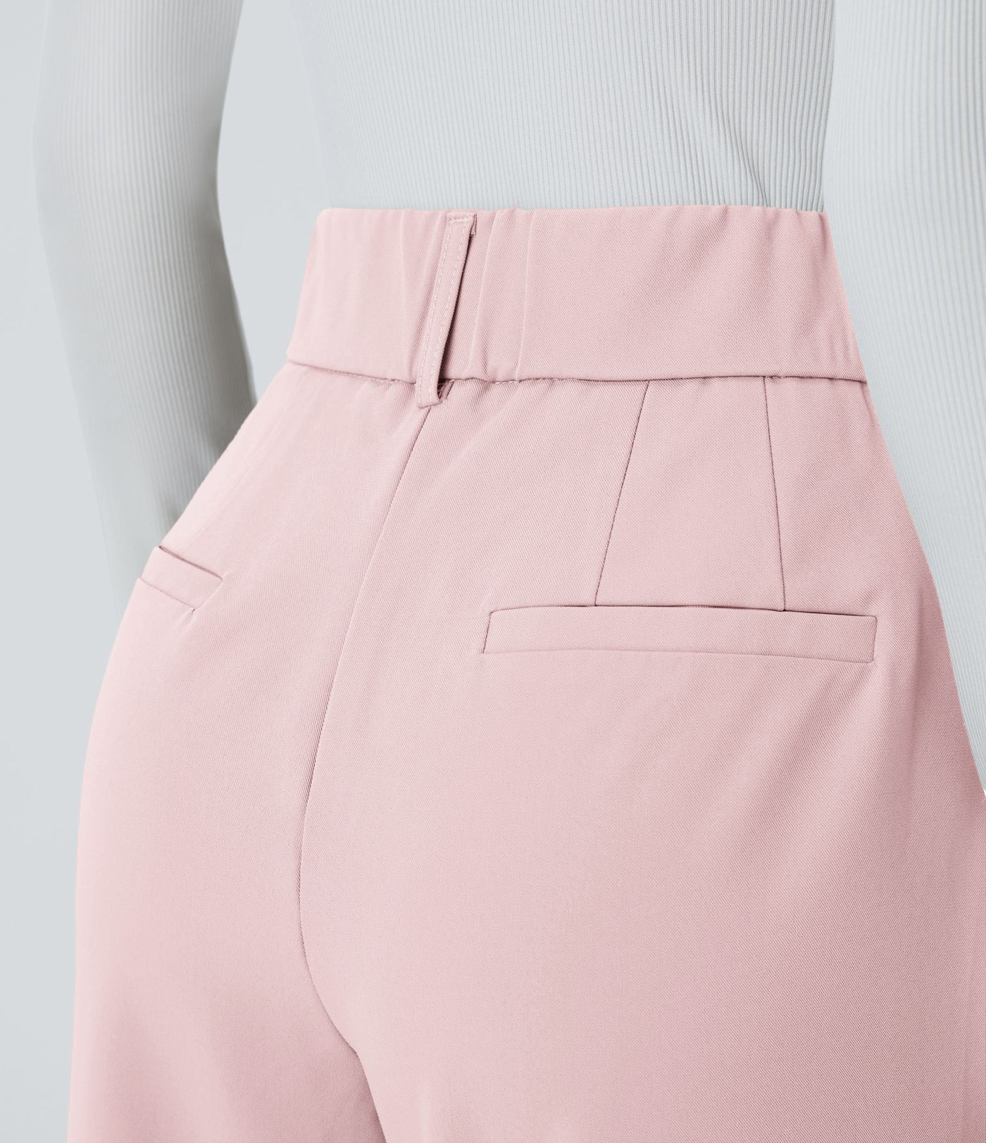 Pantalon tailleur Halara Flex™ fuselé uni, taille haute, avec poches