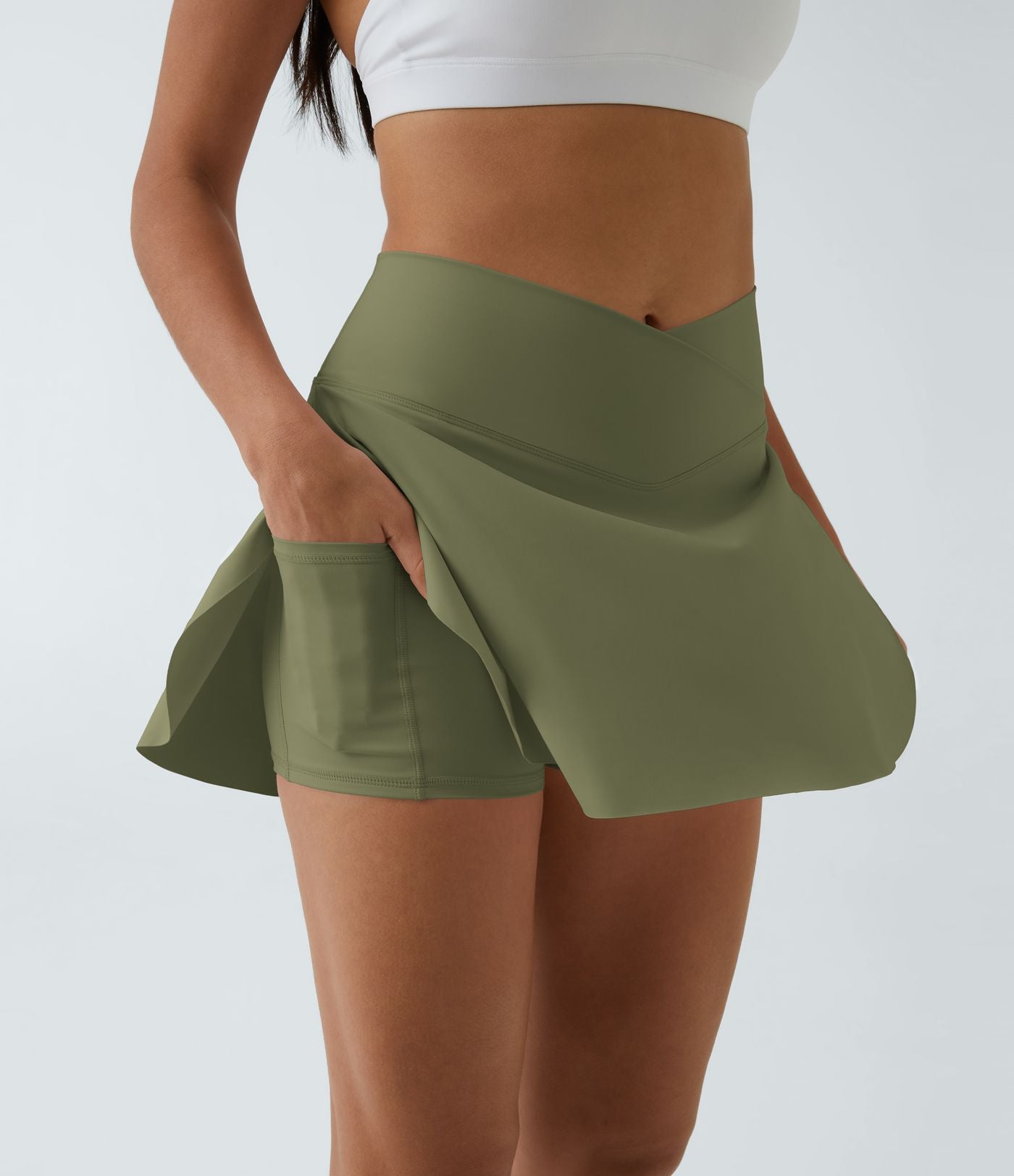 Jupe de tennis SoftlyZero™ Airy 2-en-1 avec poches latérales croisées effet frais InstantCool, Lucid, longueur allongée