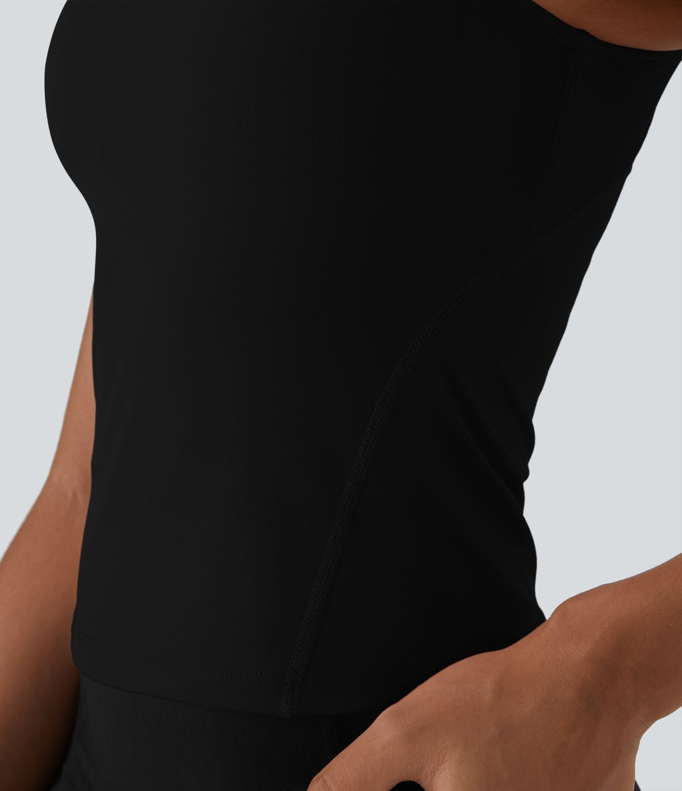 Softlyzero™ Plush Top Débardeur Uni Col en V Soutien-Gorge Intégré