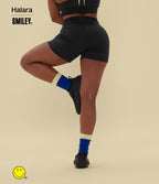 Short de yoga 2-en-1 Halara X Smiley® SoftlyZero™ Airy 12,5 cm taille très haute effet frais InstantCool avec poches, longueur allongée