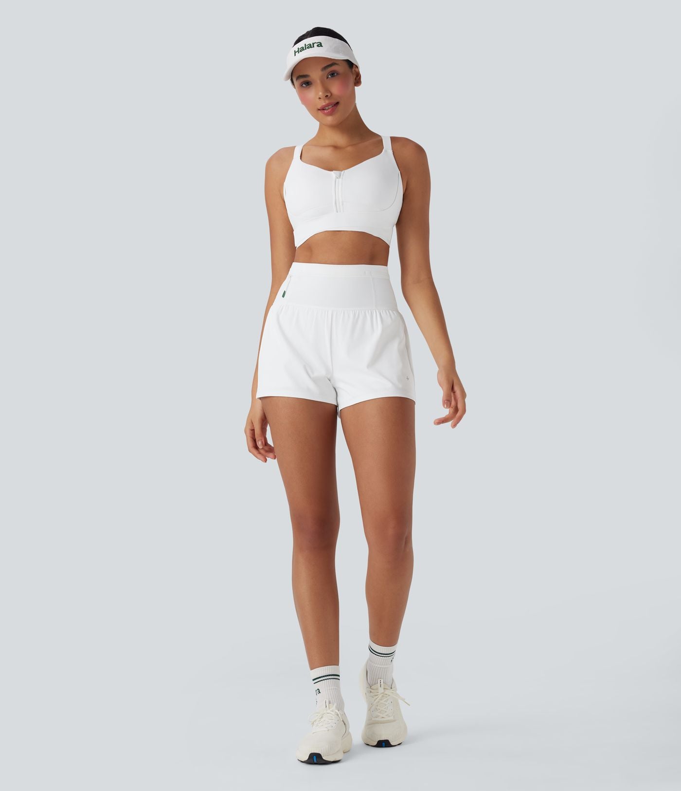 Brassière de sport course SpeedWave™ soutien intermédiaire push-up zip boucle réglable séchage rapide bonnets A-C