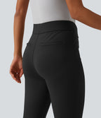 Pantalon bootcut court tailleur Halara Flex™ DayStretch mi-taille avec fente et poche