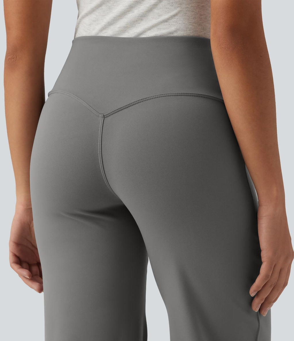 Pantalon bootcut décontracté DayStretch gainant taille haute avec poches