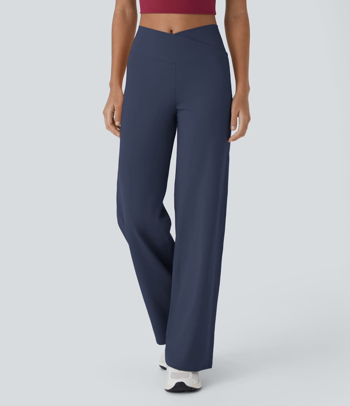 Pantalon yoga large croisé taille haute DayStretch avec poches