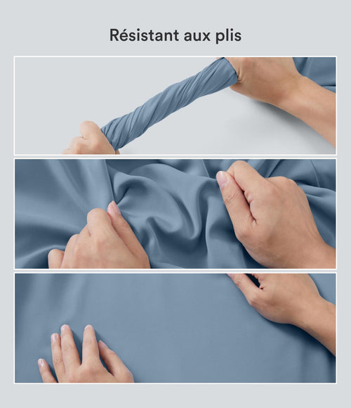 Blouse esprit bureau oversize défroissage facile, col V et manches courtes