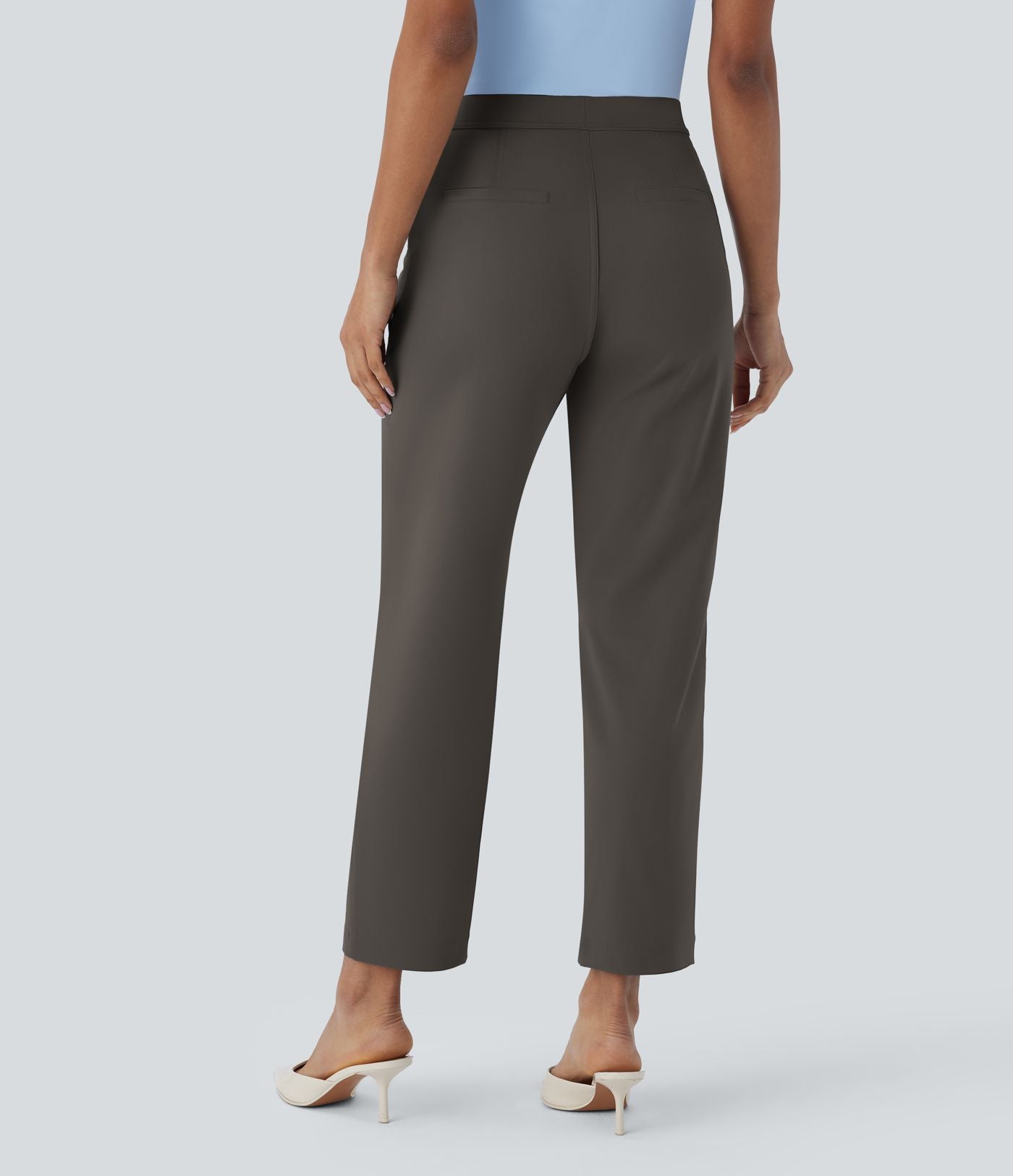 Pantalon de travail fuselé longueur cheville taille haute Halara Flex™ DayStretch avec poches