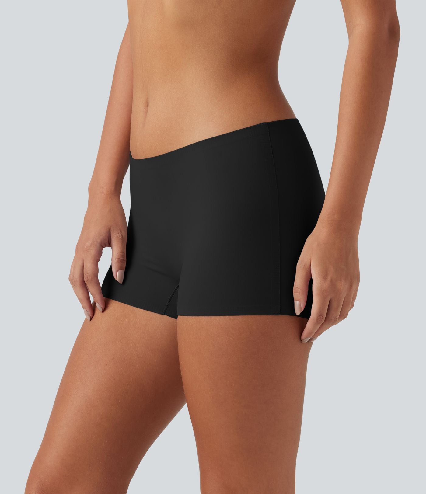 Shorty d'intérieur lisse à taille mi-haute