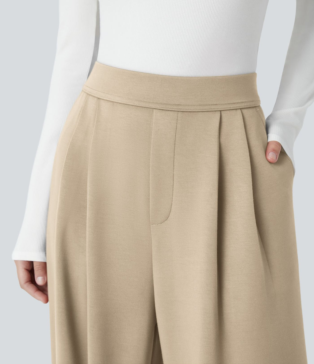 Pantalon de travail Halara Flex™ ample taille haute avec poches