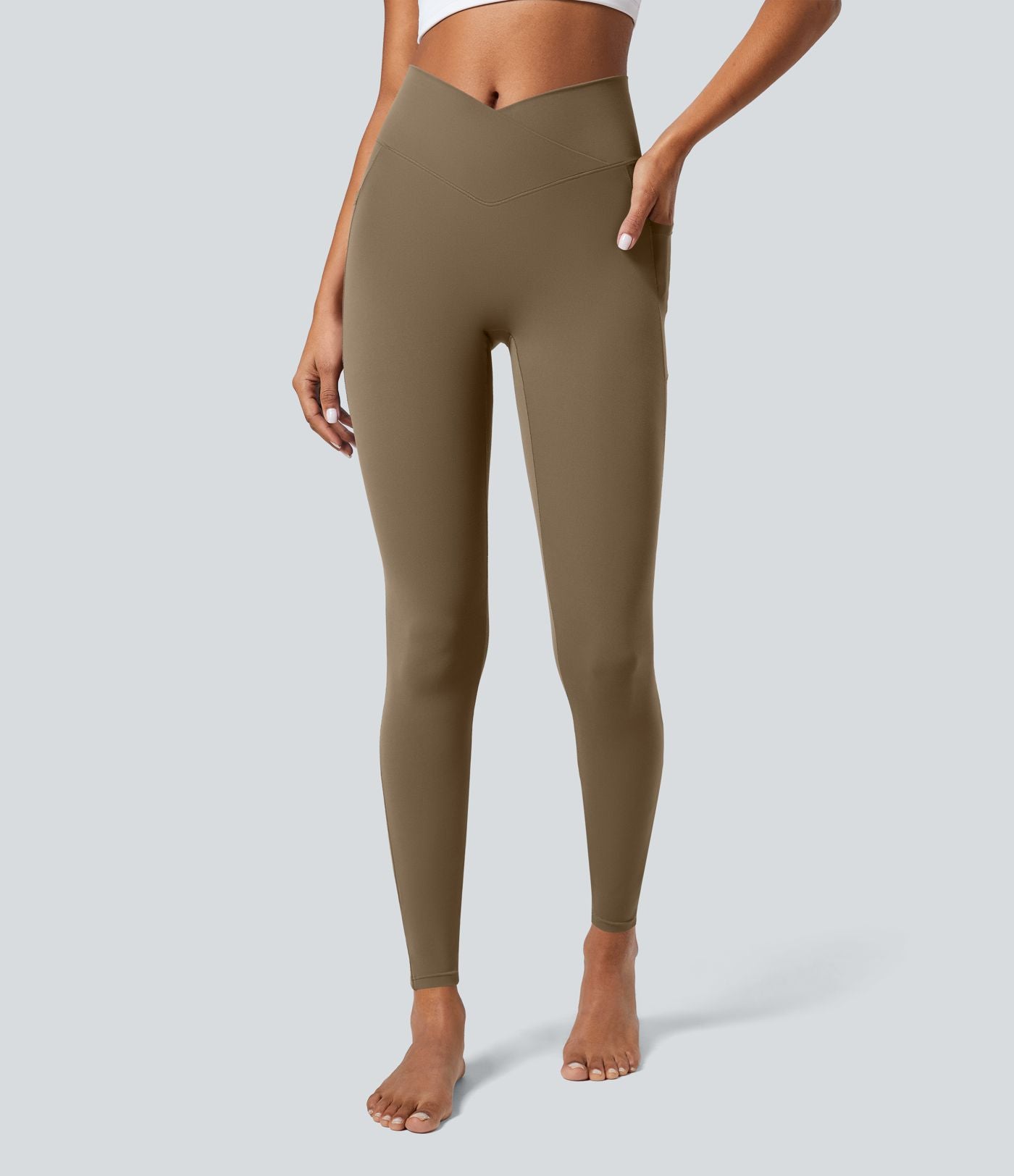 Softlyzero™ Legging Unis Poches Croisées