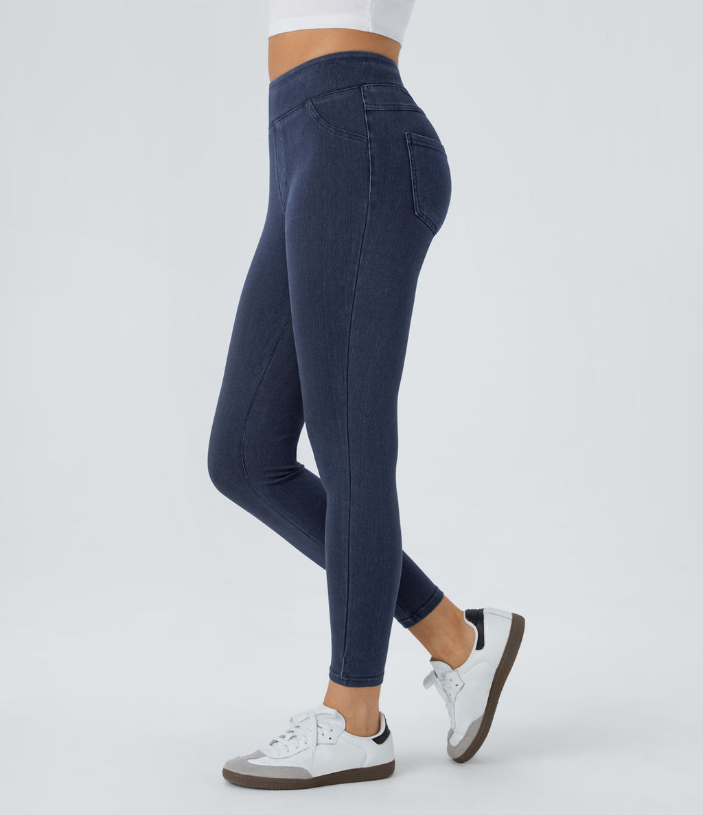 Halara Flex™ Jegging Casual Taille Haute Tricot Extensible Poche Latérale Arrière