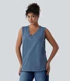 Halara Flex™ Débardeur décontracté en denim col V