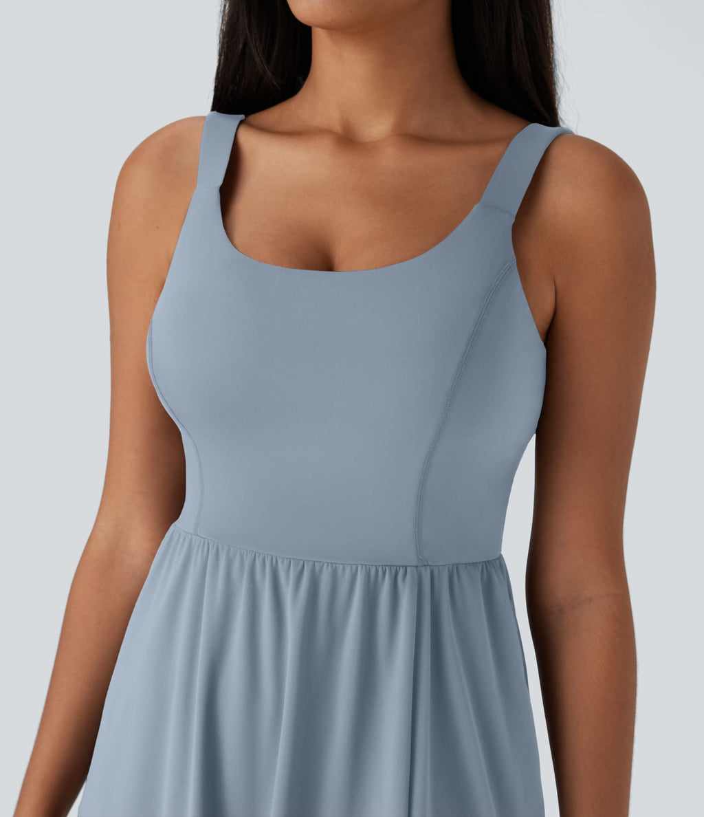 Robe décontractée mi-longue SoftlyZero™ Airy avec coques et effet frais InstantCool avec poches, bonnets E-G