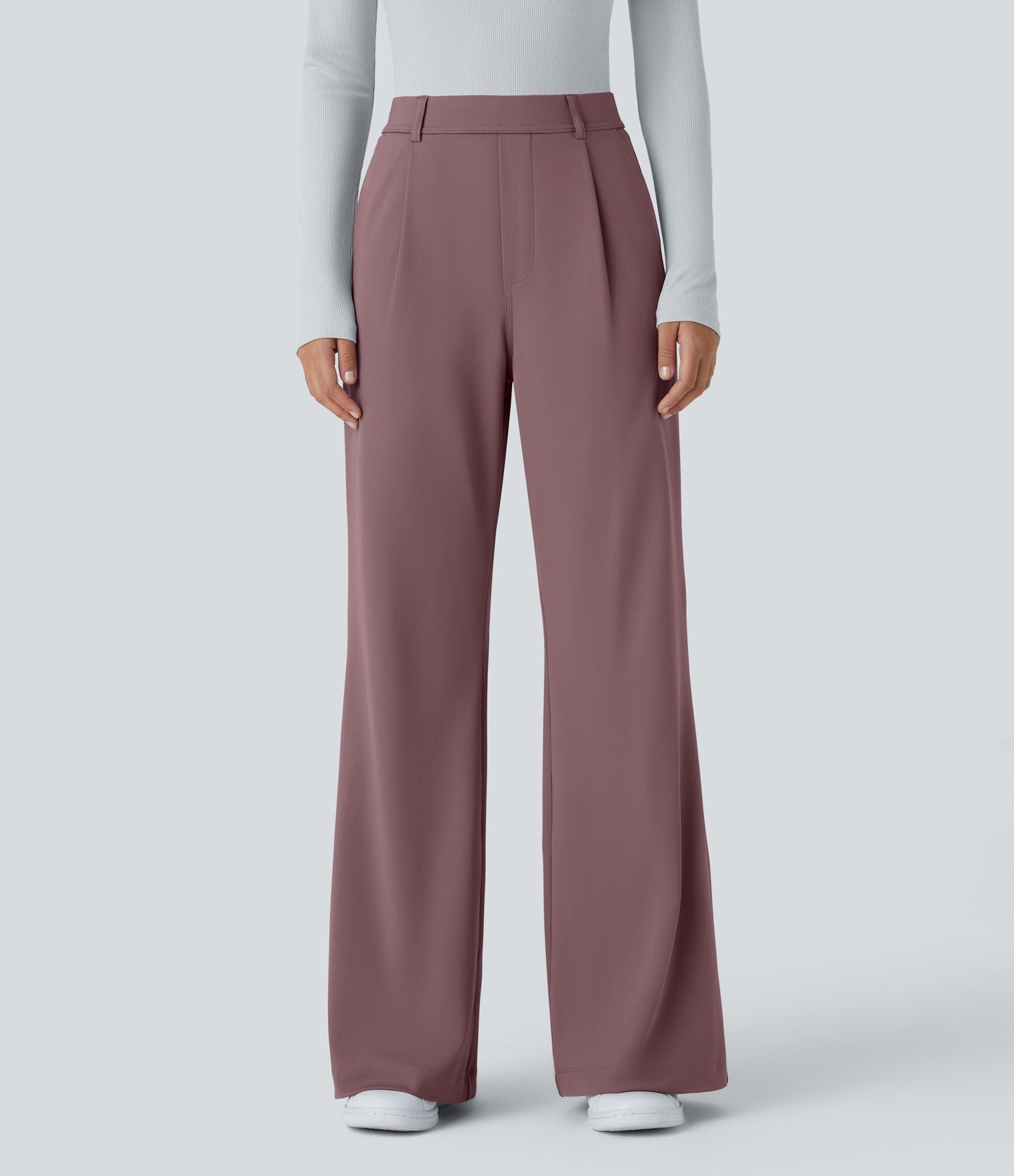Pantalon tailleur évasé taille haute Halara Flex™ DayStretch avec poches