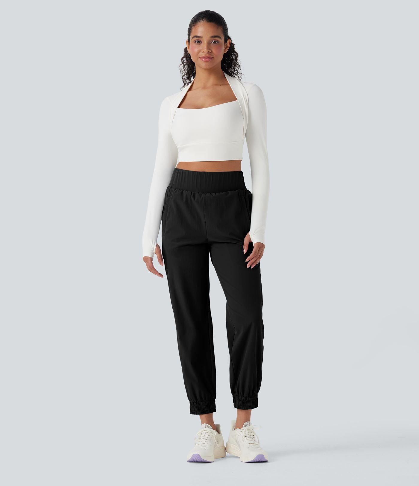 Jogging randonnée taille haute poches zippées