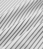 Pantalon de travail évasé taille mi-haute à rayures avec poches zippées