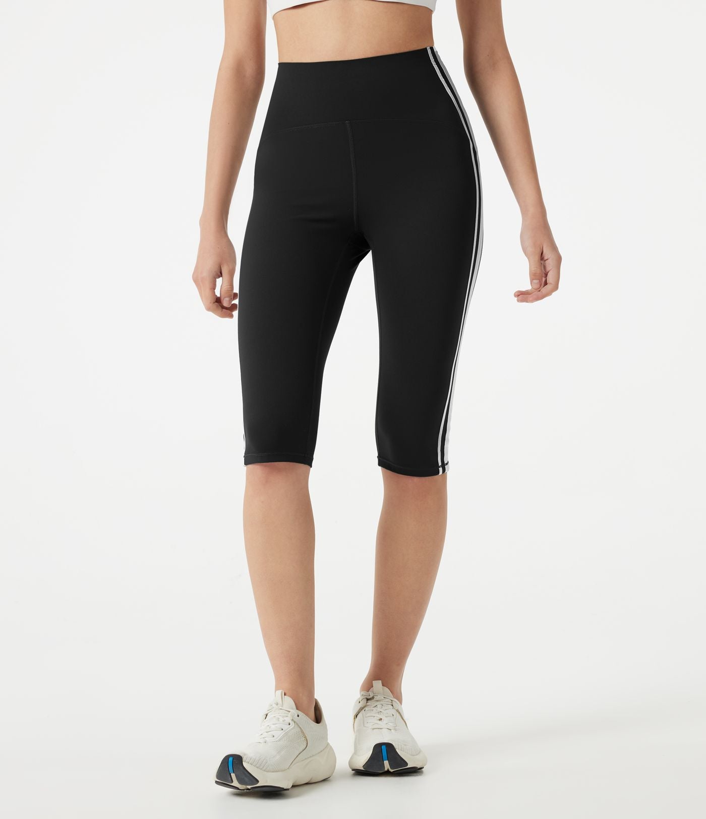 Legging yoga pedal pusher Halara UltraSculpt™ taille haute effet ventre plat avec bandes latérales