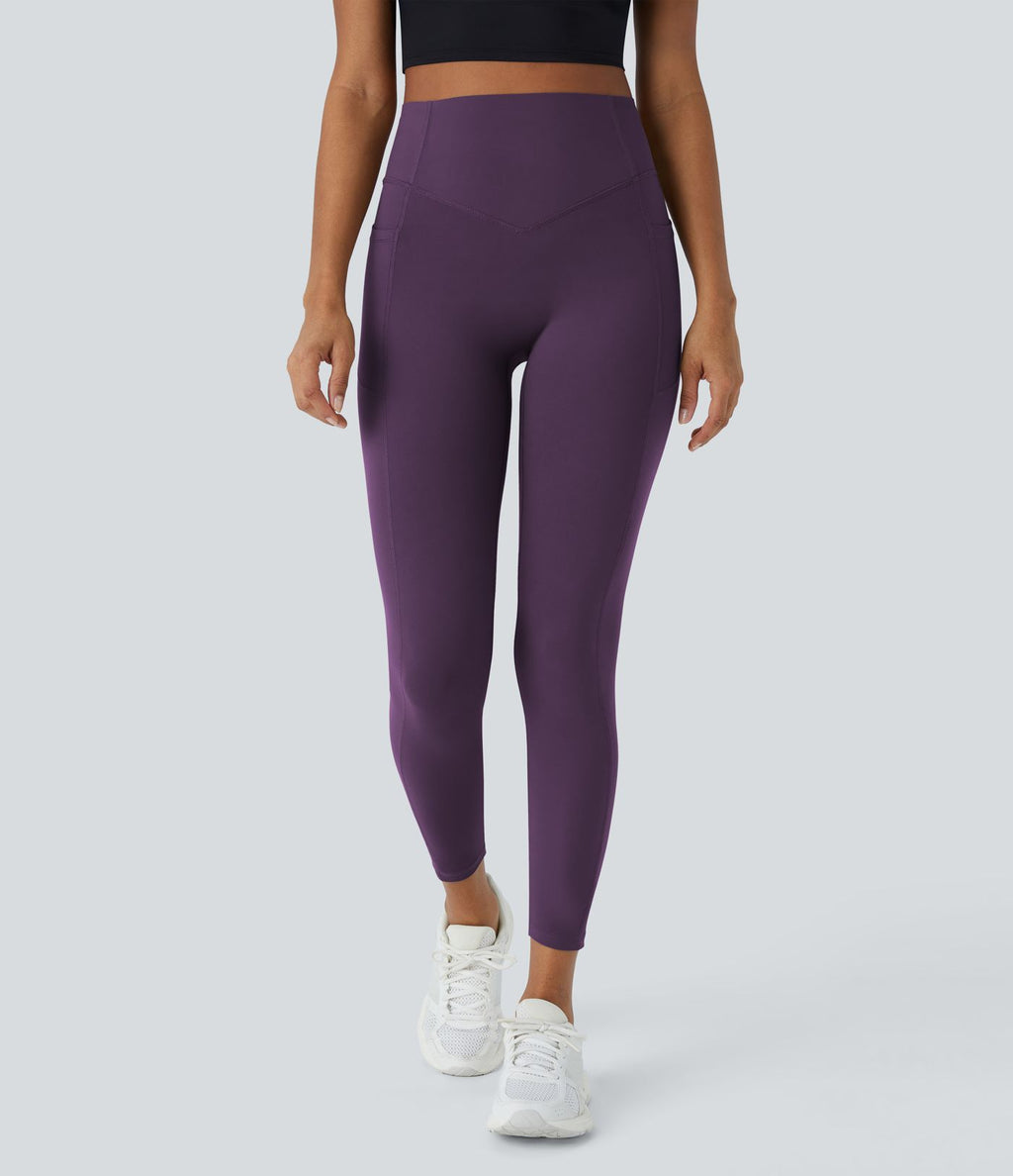 Legging d'entraînement gainant galbant taille haute avec effet scrunch et poches Halara UltraSculpt™