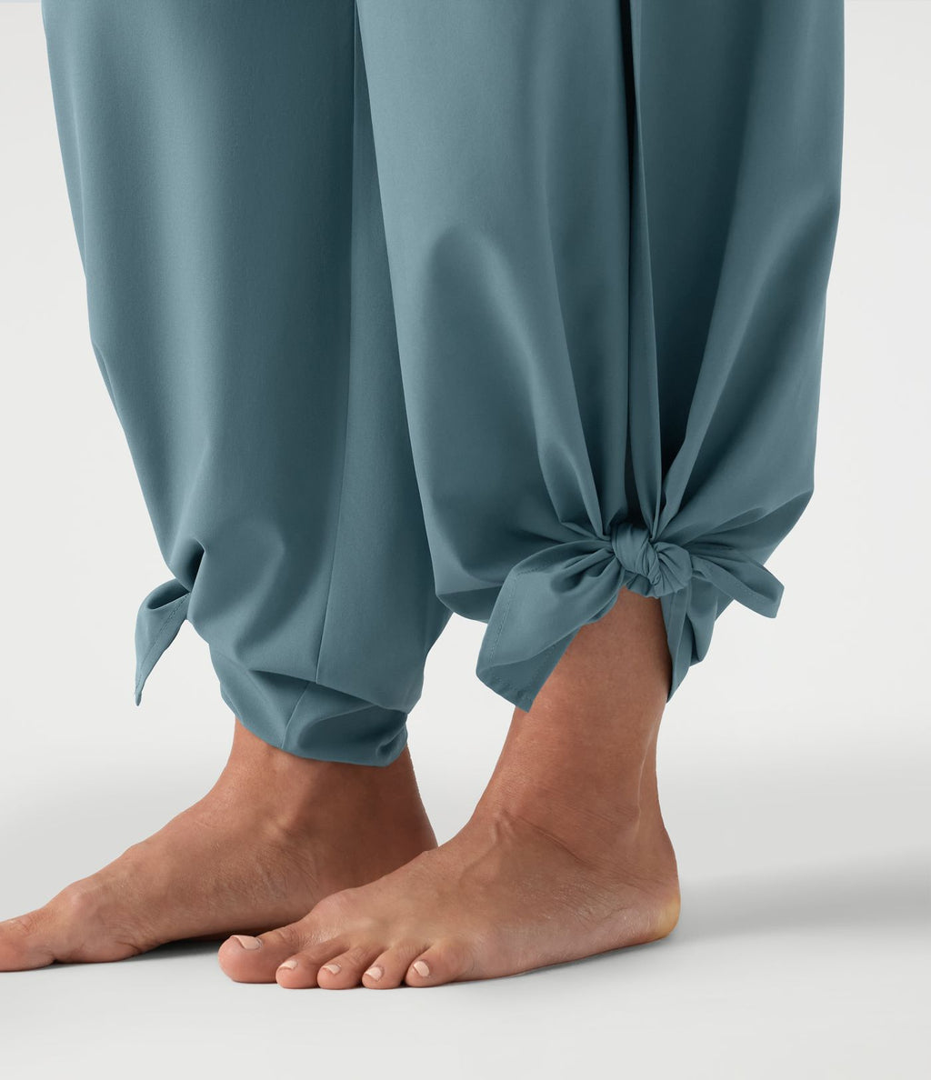 Pantalon fluide Breezeful™ taille haute à séchage rapide avec fronces, fente et poches
