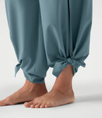Pantalon fluide Breezeful™ taille haute à séchage rapide avec fronces, fente et poches