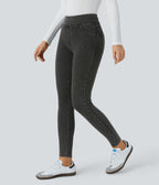 Legging en denim taille haute Halara Flex™ Denim Heat avec poches
