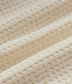 Body décontracté col rond à lacets manches courtes boutons-pression tissu gaufré