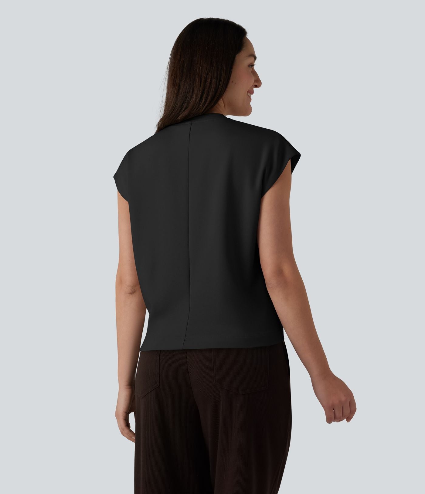 T-shirt casual col rond manches courtes
