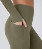 Legging de sport taille haute gainant et thermique Softlyzero™ avec poches