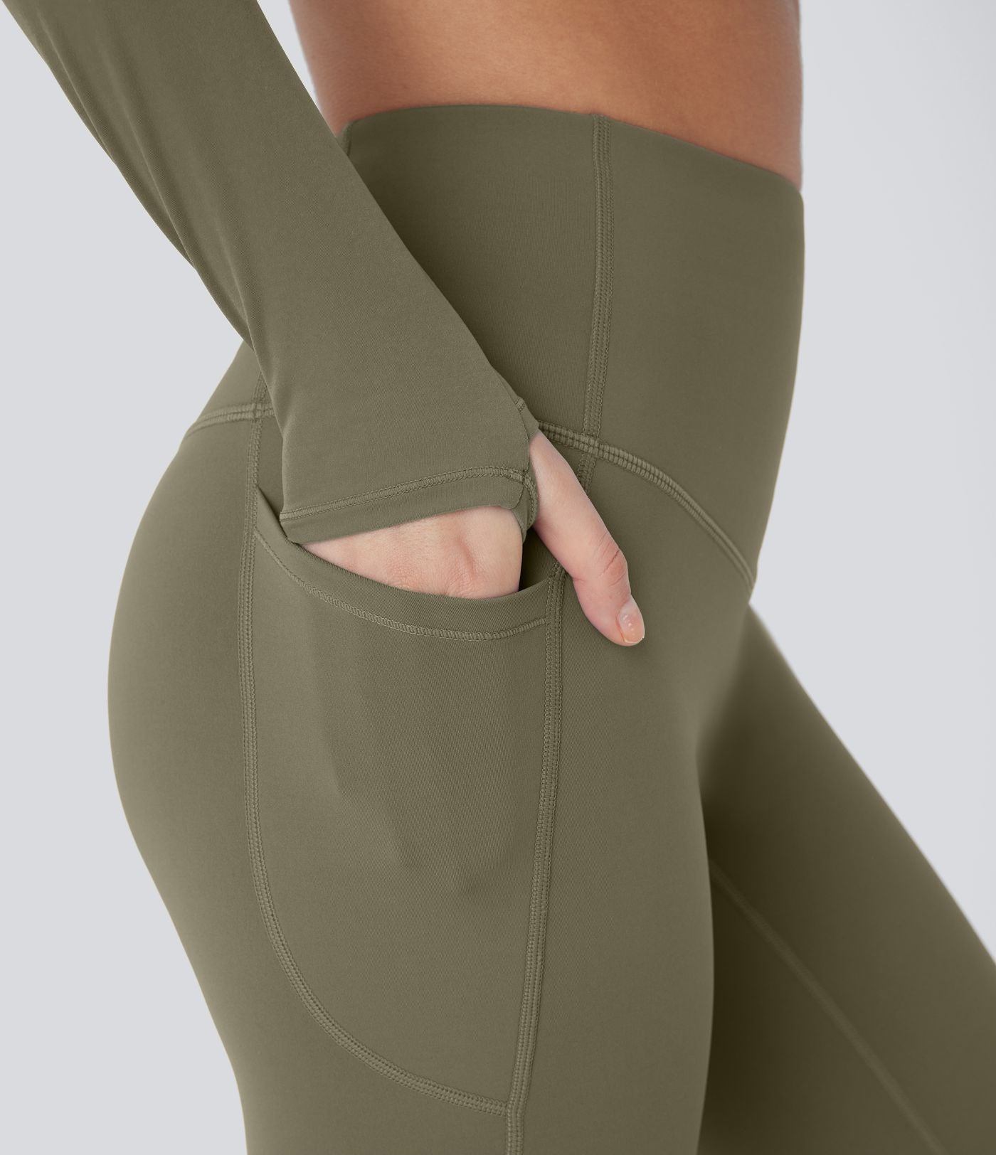 Legging de sport taille haute gainant et thermique Softlyzero™ avec poches