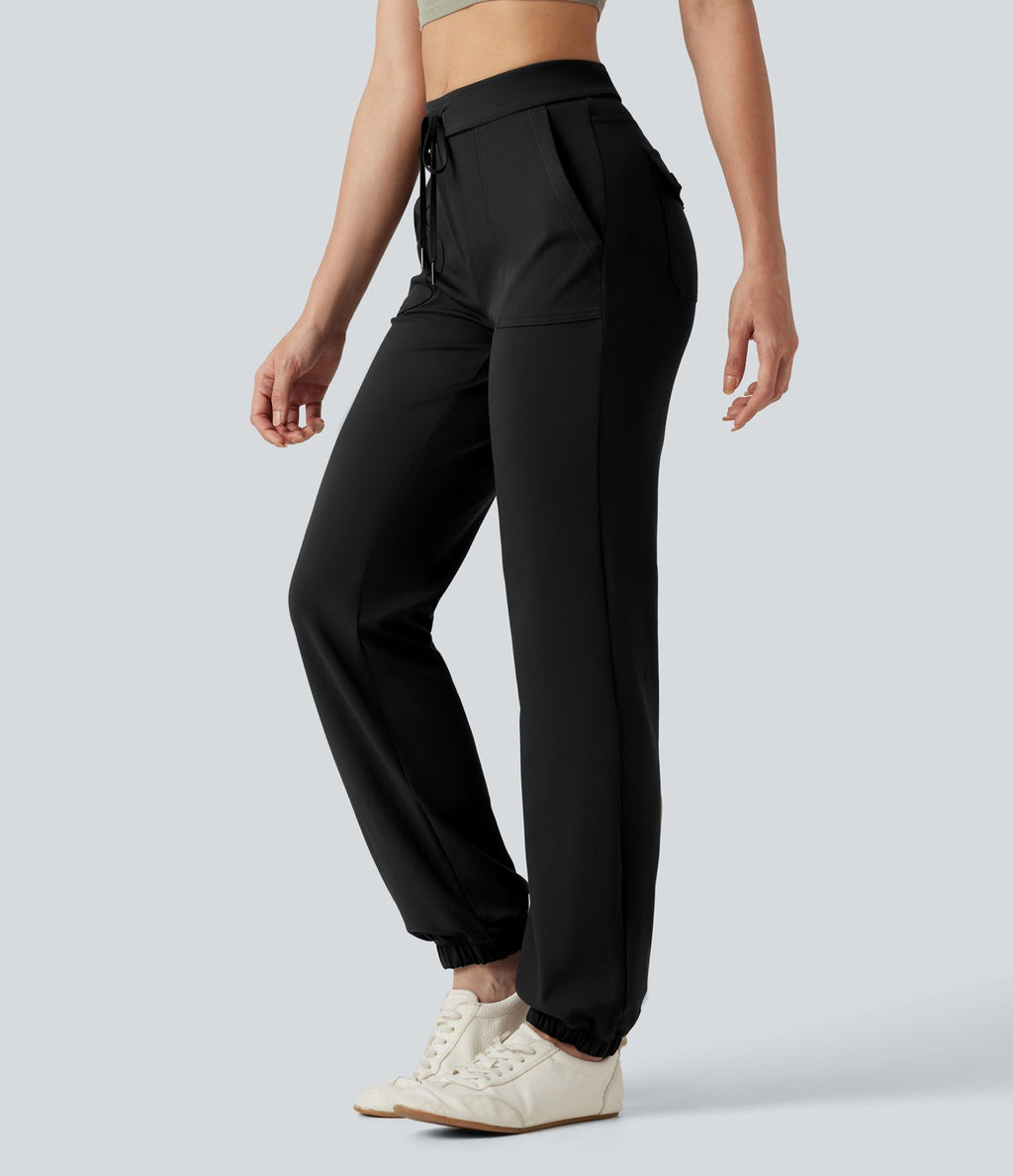 Jogging DayStretch décontracté, taille moyenne, cordon de serrage, à poches