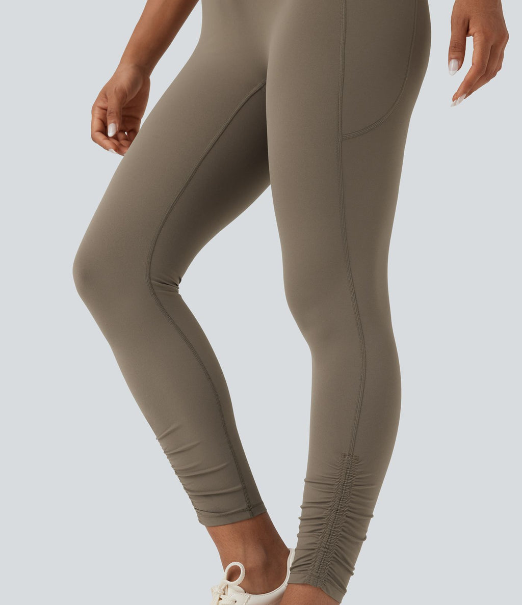 Legging de yoga gainant taille haute avec cordon de serrage et poches Halara UltraSculpt™