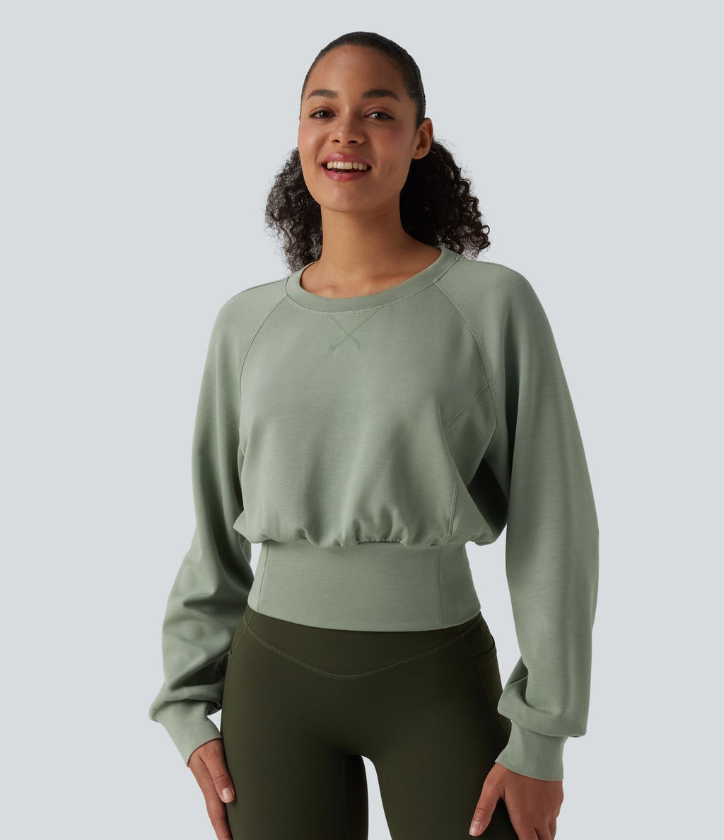 Sweat décontracté SpacerTek™ col rond à manches longues