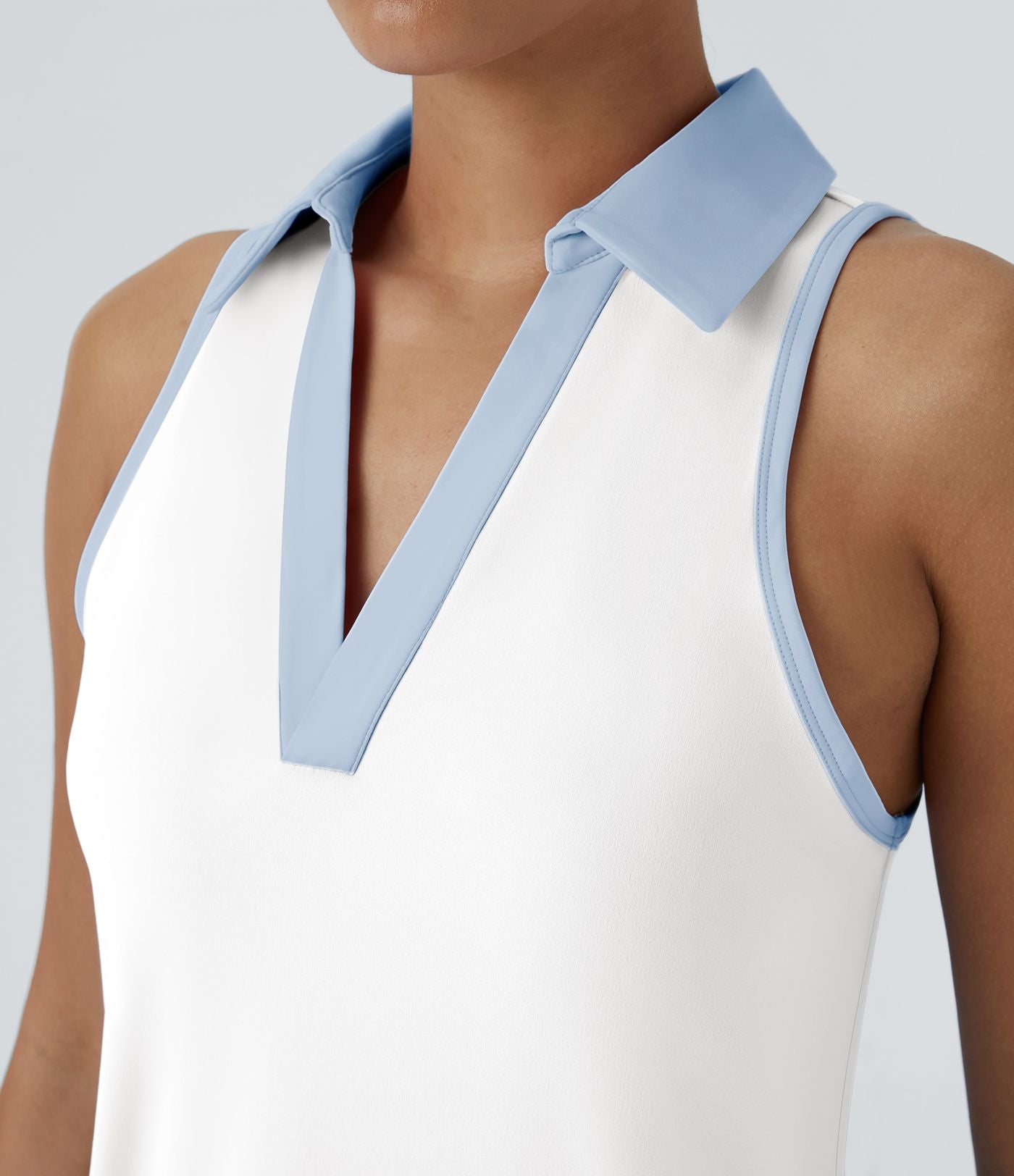 Robe de golf mini SoftlyZero™ Airy 2-en-1 à effet frais InstantCool color block avec poche pour tee de golf