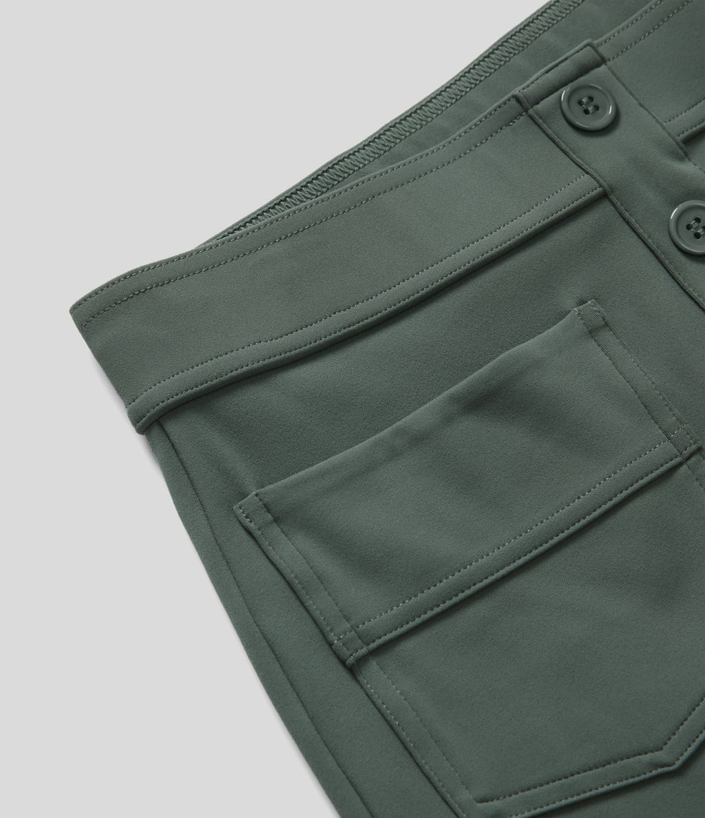 Pantalon taille haute coupe droite DayStretch avec poches