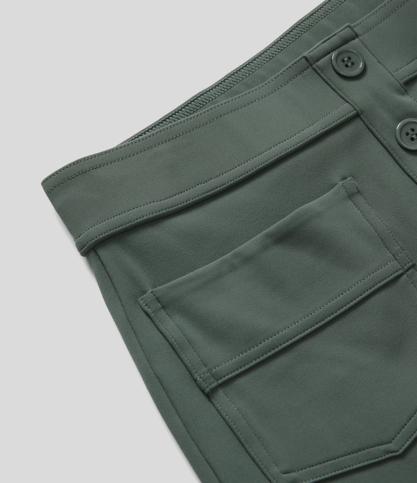 Pantalon taille haute coupe droite DayStretch avec poches