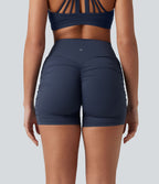Halara UltraSculpt™ Cycliste de yoga taille haute froncé 12,5 cm