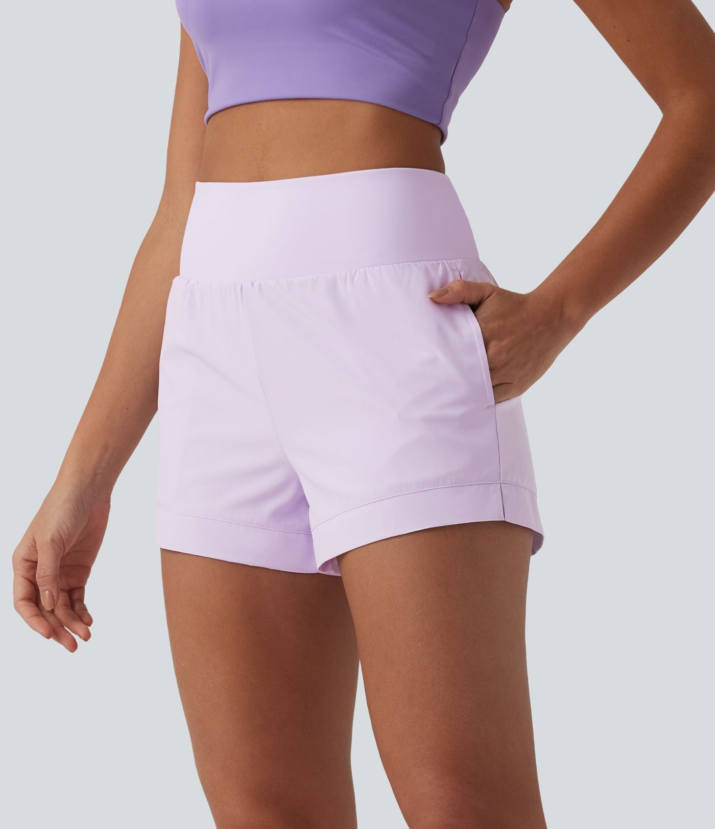 Breezeful™ Short de sport séchage rapide taille haute 7,5 cm avec poches
