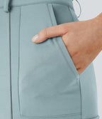 Pantalon cargo ajusté uni taille haute DayStretch avec poches zippées